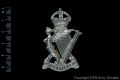<b>Royal Irish Rifles (Post 1913)</b><br />Formed in 1881 by the amalgamation of 83rd Regiment of Foot and the 86th Regiment of Foot as The Royal Irish Rifles, it was renamed Royal Ulster Rifles in 1921.<br>In 1968 Royal Ulster Rifles were amalgamated with The Royal Irish Fusiliers and The Royal Inniskilling Fusiliers to form The Royal Irish Rangers.